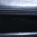Christian Dior Shoulder Bag Leather Black Gold Auth ep11826-18