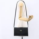 Christian Dior Shoulder Bag Leather Black Gold Auth ep11826-21