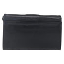 Christian Dior Shoulder Bag Leather Black Gold Auth ep11826-2