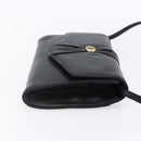 Christian Dior Shoulder Bag Leather Black Gold Auth ep11826-4