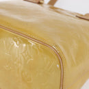 LOUIS VUITTON Monogram Vernis Houston Hand Bag Beige M91004 LV Auth ep11829-9