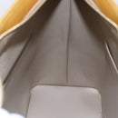 LOUIS VUITTON Monogram Vernis Houston Hand Bag Beige M91004 LV Auth ep11829-20