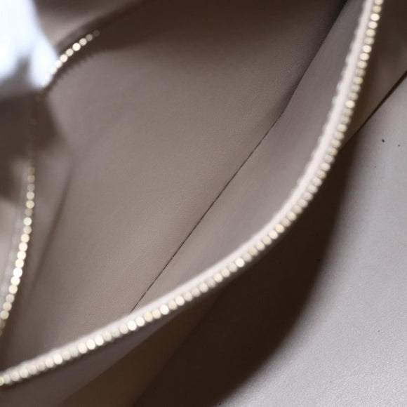 LOUIS VUITTON Monogram Vernis Houston Hand Bag Beige M91004 LV Auth ep11829