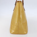 LOUIS VUITTON Monogram Vernis Houston Hand Bag Beige M91004 LV Auth ep11829-3