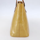 LOUIS VUITTON Monogram Vernis Houston Hand Bag Beige M91004 LV Auth ep11829-4