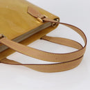 LOUIS VUITTON Monogram Vernis Houston Hand Bag Beige M91004 LV Auth ep11829-7