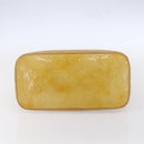 LOUIS VUITTON Monogram Vernis Houston Hand Bag Beige M91004 LV Auth ep11829-5