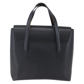 GUCCI Hand Bag Leather Outlet Black Auth ep11833 - 0