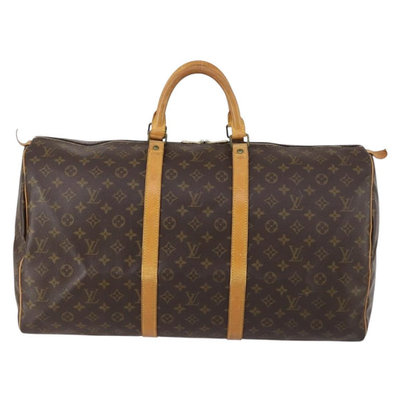 LOUIS VUITTON Monogram Keepall 55 Boston Bag M41424 LV Auth ep11835