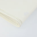 SAINT LAURENT Shoulder Bag Leather White Gold Auth ep11836-16