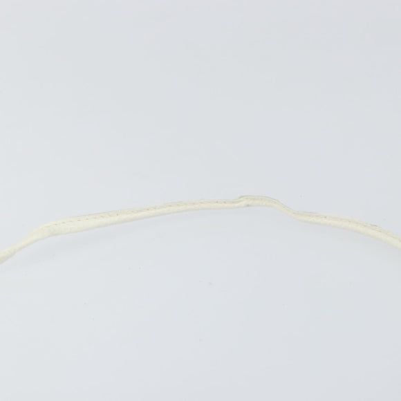 SAINT LAURENT Shoulder Bag Leather White Gold Auth ep11836