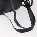 GUCCI Bamboo Backpack Leather Black Gold 003 2058 0016 Auth ep11837-9