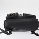 GUCCI Bamboo Backpack Leather Black Gold 003 2058 0016 Auth ep11837-5