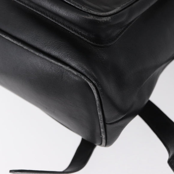 GUCCI Bamboo Backpack Leather Black Gold 003 2058 0016 Auth ep11837