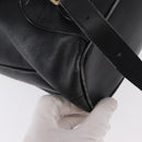 GUCCI Bamboo Backpack Leather Black Gold 003 2058 0016 Auth ep11837-18