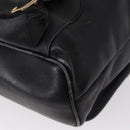 GUCCI Bamboo Backpack Leather Black Gold 003 2058 0016 Auth ep11837-19