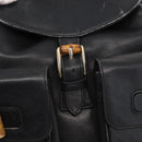 GUCCI Bamboo Backpack Leather Black Gold 003 2058 0016 Auth ep11837-20