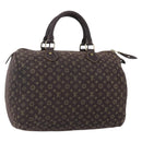 LOUIS VUITTON Monogram Mini Lin Speedy 30 Bag Brown Ebene M95224 Auth ep11838-1