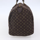 LOUIS VUITTON Monogram Mini Lin Speedy 30 Bag Brown Ebene M95224 Auth ep11838-3