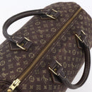 LOUIS VUITTON Monogram Mini Lin Speedy 30 Bag Brown Ebene M95224 Auth ep11838-6