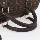 LOUIS VUITTON Monogram Mini Lin Speedy 30 Bag Brown Ebene M95224 Auth ep11838-7