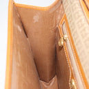 FENDI Zucchino Canvas Shoulder Bag Beige Gold Auth ep11839-21