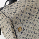 LOUIS VUITTON Monogram Mini Josephine GM Hand Bag Blue M92211 LV Auth ep11840-9