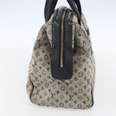 LOUIS VUITTON Monogram Mini Josephine GM Hand Bag Blue M92211 LV Auth ep11840-4