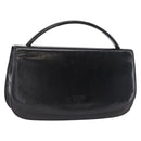 PRADA Hand Bag Leather Black Silver Auth ep11842-1