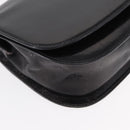 PRADA Hand Bag Leather Black Silver Auth ep11842-8