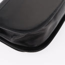 PRADA Hand Bag Leather Black Silver Auth ep11842-16