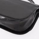 PRADA Hand Bag Leather Black Silver Auth ep11842-17