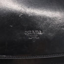 PRADA Hand Bag Leather Black Silver Auth ep11842-9