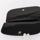 PRADA Hand Bag Leather Black Silver Auth ep11842-10