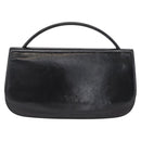 PRADA Hand Bag Leather Black Silver Auth ep11842-13