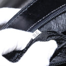 PRADA Hand Bag Leather Black Silver Auth ep11842-12