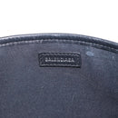 BALENCIAGA Navy Cabas Hand Bag Canvas 2way White Black 390346 Auth ep11845-20