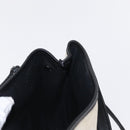 BALENCIAGA Navy Cabas Hand Bag Canvas 2way White Black 390346 Auth ep11845-21