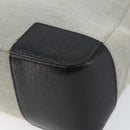 GUCCI Hand Bag Canvas Leather Gray Gold Auth ep11846-9