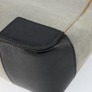 GUCCI Hand Bag Canvas Leather Gray Gold Auth ep11846-15