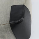 GUCCI Hand Bag Canvas Leather Gray Gold Auth ep11846-16