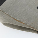 GUCCI Hand Bag Canvas Leather Gray Gold Auth ep11846-10