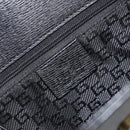 GUCCI Hand Bag Canvas Leather Gray Gold Auth ep11846-11