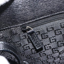 GUCCI Hand Bag Canvas Leather Gray Gold Auth ep11846-20