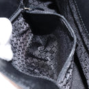 GUCCI Hand Bag Canvas Leather Gray Gold Auth ep11846-21