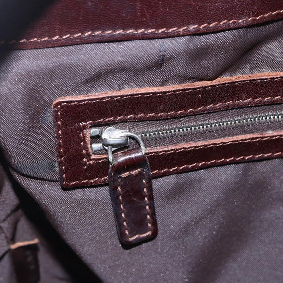 FENDI Zucca Canvas Tote Bag Black Brown Auth ep11847