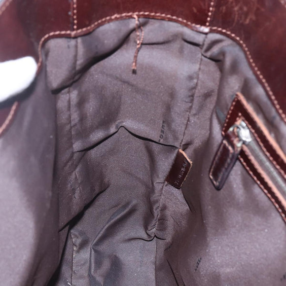 FENDI Zucca Canvas Tote Bag Black Brown Auth ep11847