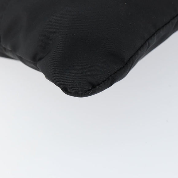 PRADA Shoulder Bag Nylon Black Silver Auth ep11849