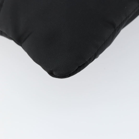 PRADA Shoulder Bag Nylon Black Silver Auth ep11849