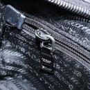 PRADA Shoulder Bag Nylon Black Silver Auth ep11849-23